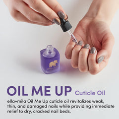 ella+mila Aceite Cutícula crea barrera protectora y suaviza cutículas