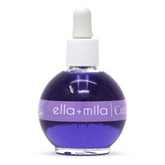 ella-mila Calming Cuticle Oil bottle with lavender for soothing, hydrating cuticles.