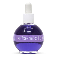 ella-mila Calming Cuticle Oil bottle with lavender for soothing, hydrating cuticles.