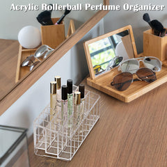 ELLDOO acrylic organizer close-up shows durable, clear material for daily use.