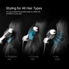 Ellena E1 oval air barrel for even drying and gentle body.