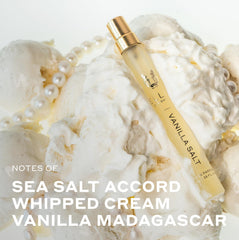 Ellis Brooklyn Vanilla Salt mineral accord visual for a fresh coastal vibe.