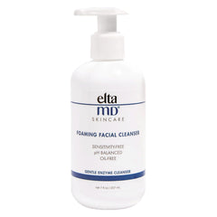 EltaMD Foaming Facial Cleanser bottle pump for oil-free cleansing and clear pores