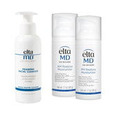 EltaMD Foaming Facial Cleanser dispense highlights gentle cleansing for balanced skin.