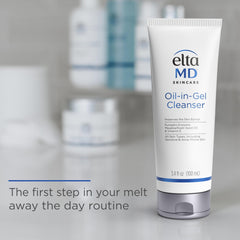 Close-up shows massage-on-face for easy blending across cheeks and jawline.