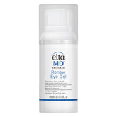 EltaMD Renew Eye Gel bottle with pump for precise application, refreshing tired eyes.