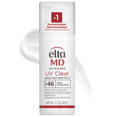 EltaMD UV Clear SPF 46 bottle front view offering daily sun protection with a lightweight feel.