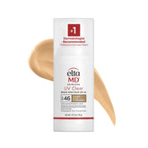 EltaMD UV Clear tinted sunscreen bottle with zinc oxide protects skin from UVA/UVB daily.