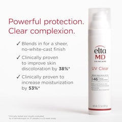 EltaMD UV Clear being applied under makeup without greasiness