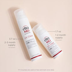 EltaMD UV Clear zinc oxide transparent finish with no white cast