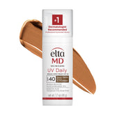 EltaMD UV Daily Deep Tint bottle-pump provides daily hydration on the go.