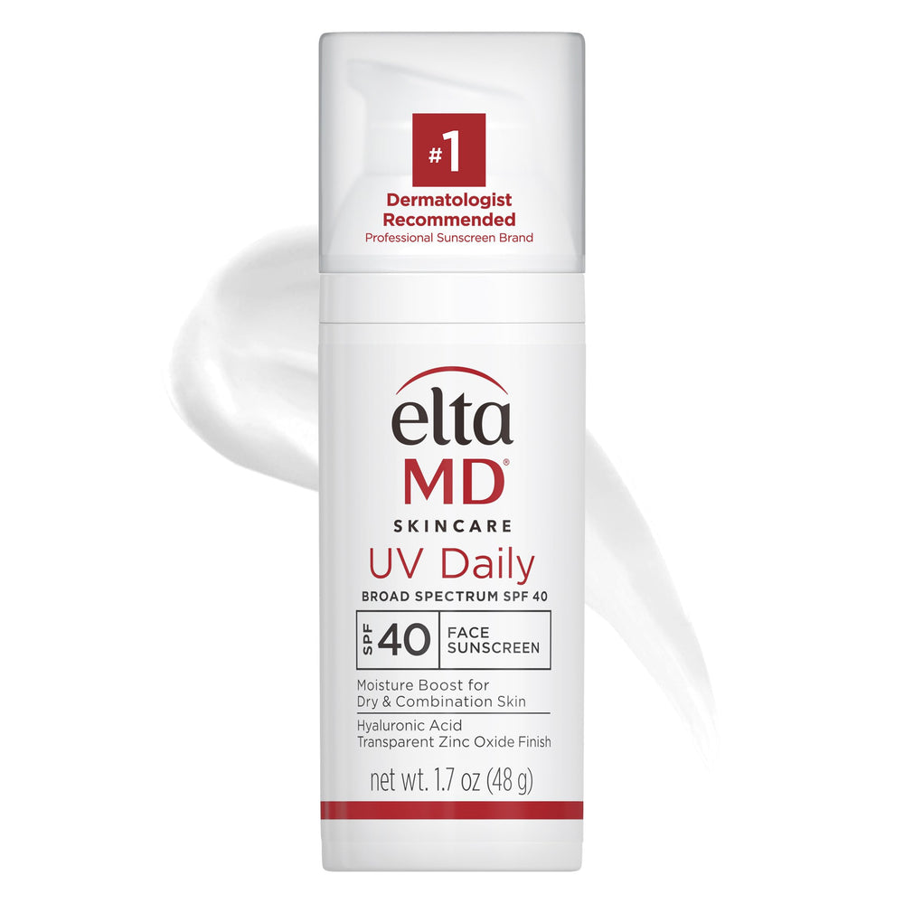 EltaMD UV Daily SPF 40 bottle pump shown for daily mineral sun protection