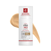 EltaMD UV Daily tinted sunscreen bottle shown for daily hydration and SPF protection