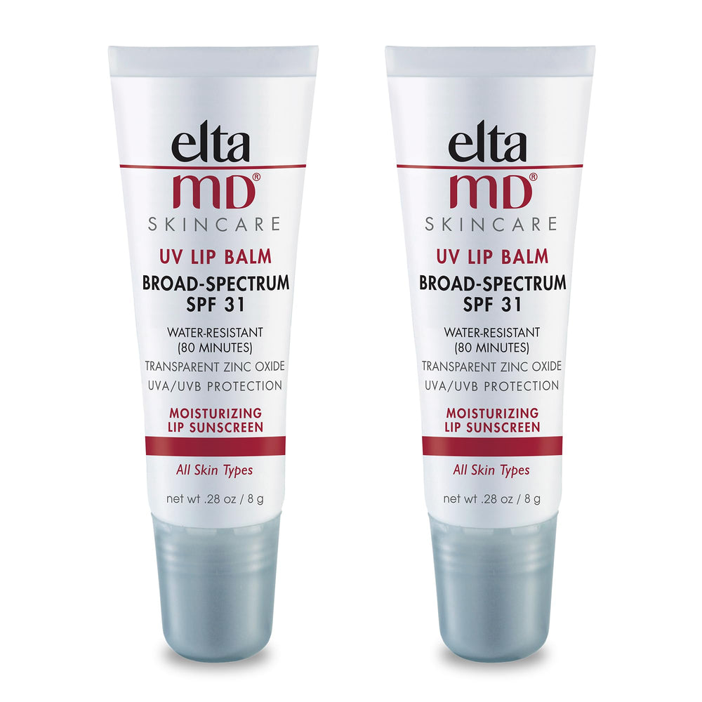 EltaMD UV Lip Balm SPF 36 with transparent zinc oxide in a protective tube for sun protection