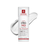 EltaMD UV Restore bottle front view showing SPF 40 mineral protection for sun damaged skin