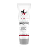 EltaMD UV Sheer face sunscreen in a pump bottle provides SPF 50+ protection.