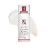 EltaMD UV Skin Recovery SPF 50 bottle shown, offering gentle protection for sensitive skin.
