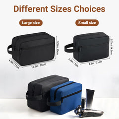 Elviros travel bag hanging design for easy bathroom access in hotels.
