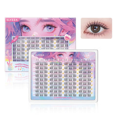 ELYZZA Idol cluster lashes 10-12mm band for lightweight natural flutter.
