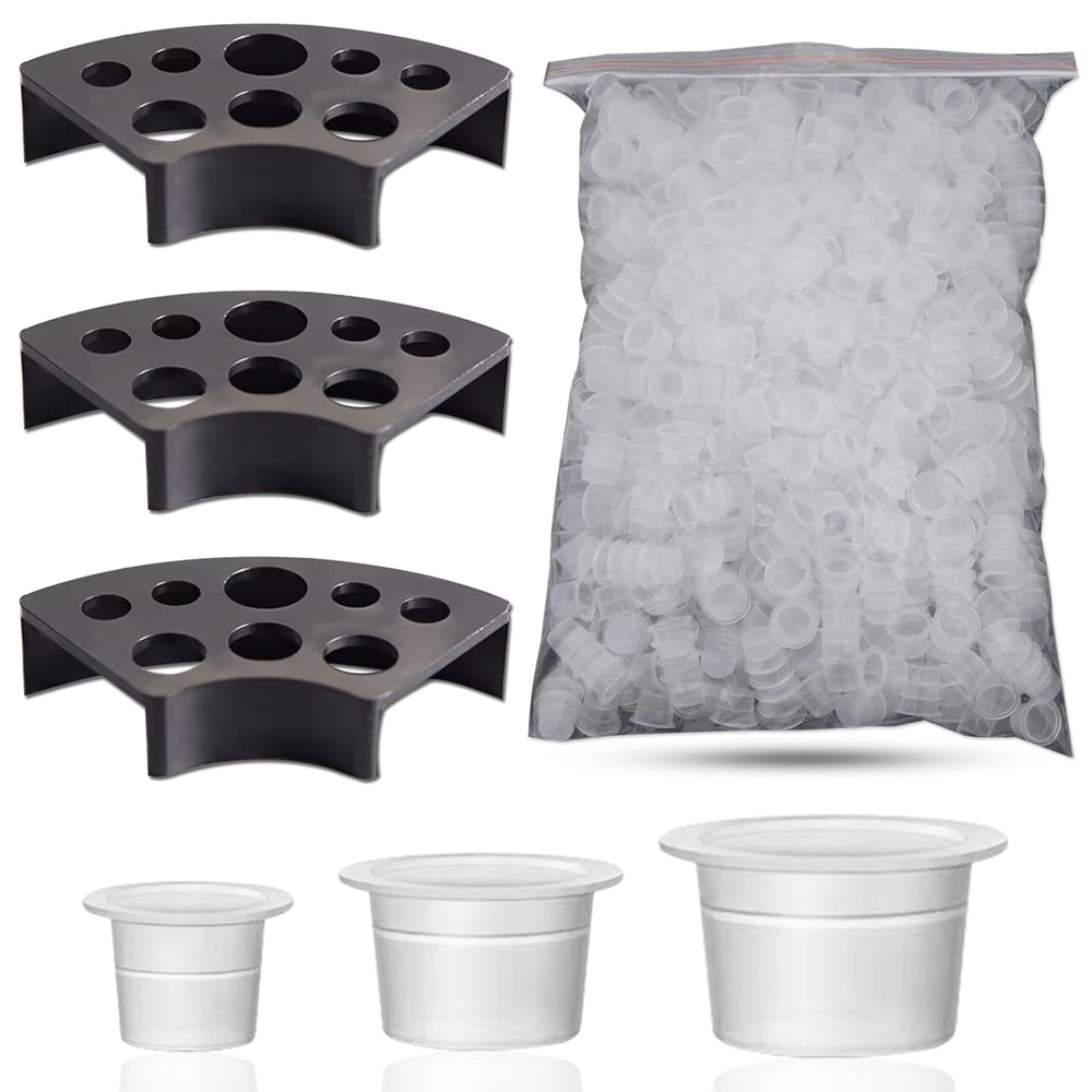 Emalla kit de tapas de tinta para tatuaje 303pcs: conjunto para mezclar tintas con facilidad.