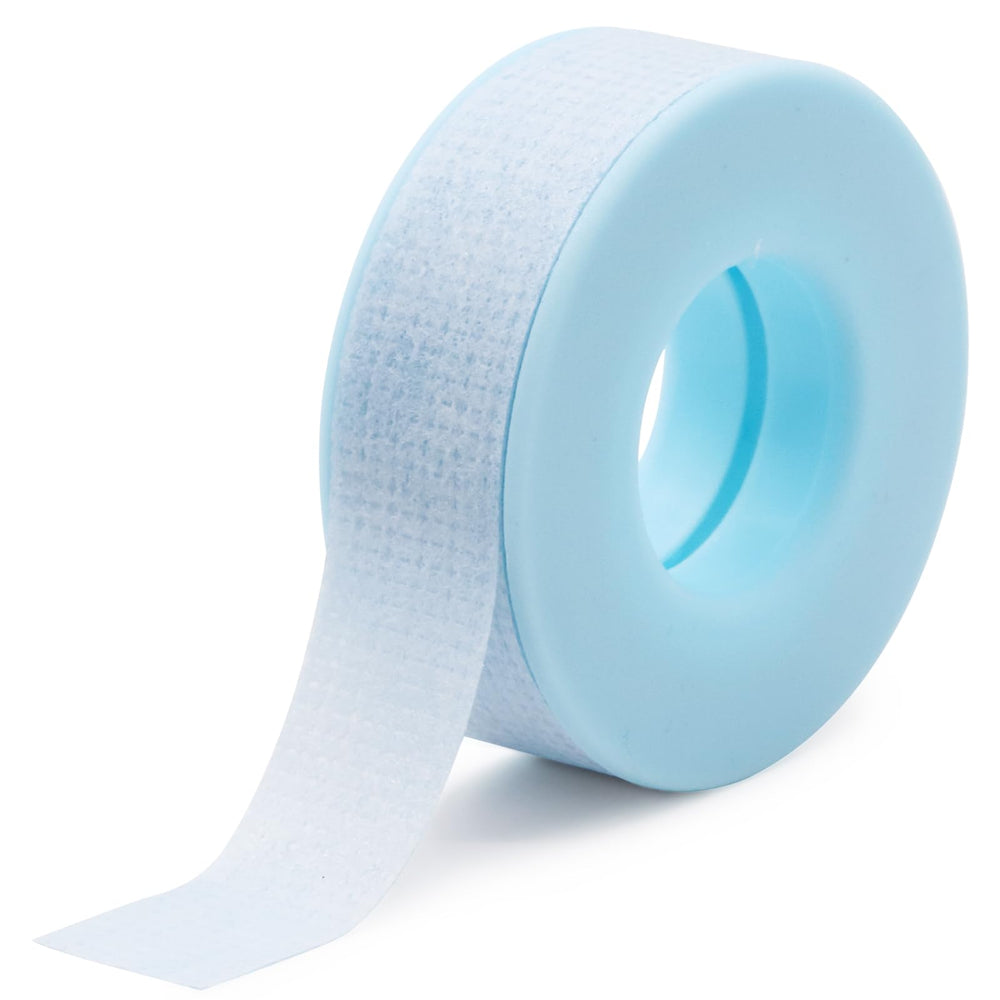 Embagol blue lash tape packaging shows breathable, skin-friendly design for lash extensions.