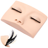 Embagol double-layer eyelids mannequin head for realistic lash practice.