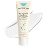Embryolisse Filaderme Emulsion jar close-up reveals rich texture for dry skin comfort.