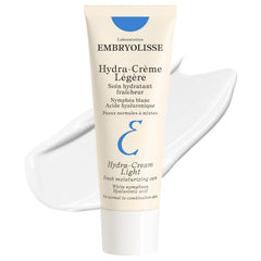 Embryolisse Hydra-Cream Light bottle demonstrates lightweight hydration for normal to combination skin
