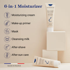 Embryolisse Lait-Crème Concentré being applied as moisturizer on the face.