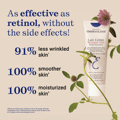Swatch on skin reveals nourishing finish from Embryolisse Lait-Crème Retinol Alternative