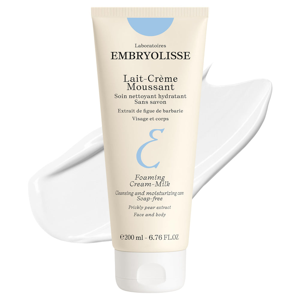 Embryolisse Leche Espumosa para rostro y cuerpo, limpieza suave e hidratante