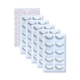 EMEDA 30-pairs training lashes mimicking natural lashes for mannequin practice