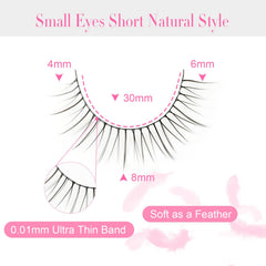 EMEDA easy-to-use lashes provide irritation-free wear and comfortable all-day use.