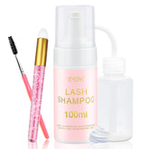 EMEDA champú para pestañas: botella de 100 ml para limpieza suave de pestañas y extensiones