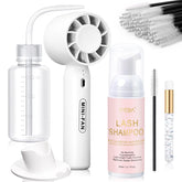 EMEDA kit para pestañas con ventilador mini recargable para secado rápido