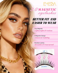 EMEDA magnetic lash applicator aids easy attachment and precise placement.