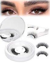EMEDA magnetic eyelashes with no glue for sensitive eyes, natural look.