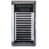 EMILYSTORES bottom lash extension tray with J curl 0.10mm for versatile lower lash styling.