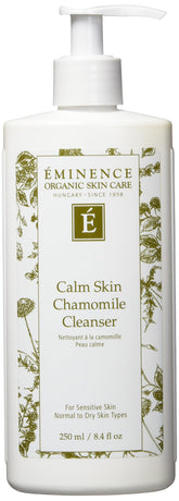 Eminence Calm Skin Chamomile Cleanser bottle for sensitive skin in a calming routine