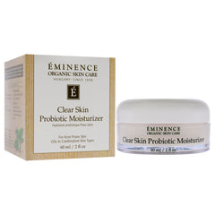 Eminence Clear Skin Probiotic Moisturizer application on skin for soothing relief