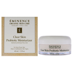 Eminence Clear Skin Probiotic Moisturizer bottle close-up for balanced hydration
