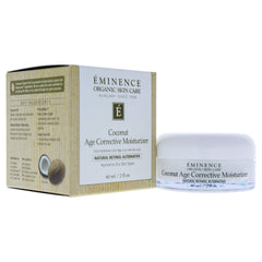 Eminence Coconut Age Corrective Moisturizer tube close-up shows creamy texture for tightening