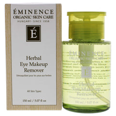 Eminence Herbal Eye Make Up Remover close-up highlighting calendula and chamomile