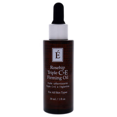 Application shot of Eminence Rosehip Triple C+E Oil for routine use.