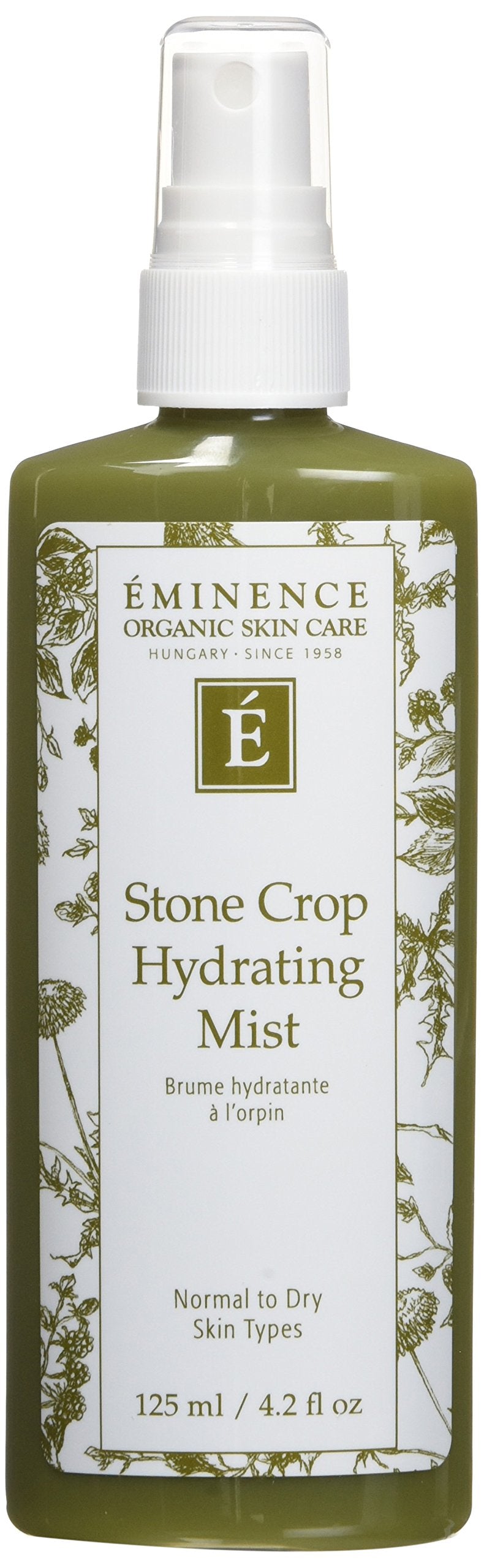 Eminence Stone Crop Hydrating Mist bottle pour for quick hydration and refreshing feel.