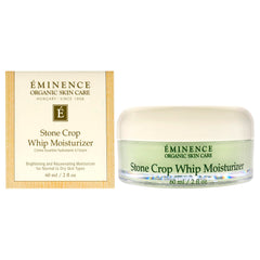 Eminence Stone Crop Whip Moisturizer bottle closeup for hydration and glow