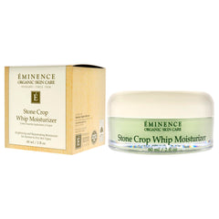 US origin label on Eminence Stone Crop Whip Moisturizer emphasizing domestic quality