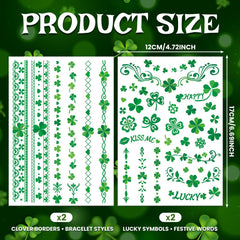 EMOME Día de San Patricio: diseños faciales para un look temático sin esfuerzo.