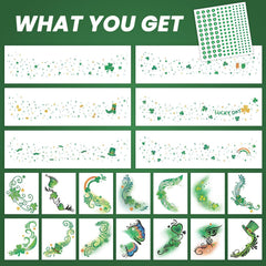 EMOME parches brillantes para maquillaje verde, ideal para fiestas