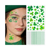 EMOME tatuajes temporales San Patricio con diseños festivos para un look rápido
